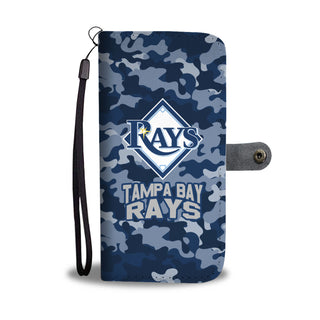 Gorgeous Camo Pattern Tampa Bay Rays Wallet Phone Cases