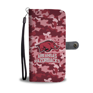 Gorgeous Camo Pattern Arkansas Razorbacks Wallet Phone Cases