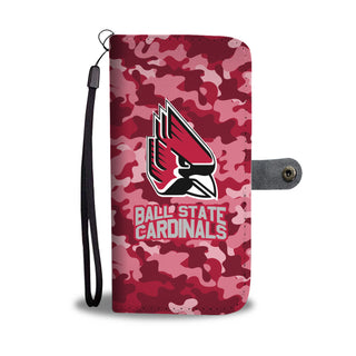 Gorgeous Camo Pattern Ball State Cardinals Wallet Phone Cases