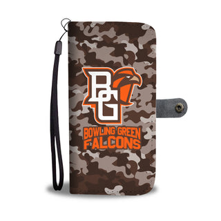 Gorgeous Camo Pattern Bowling Green Falcons Wallet Phone Cases