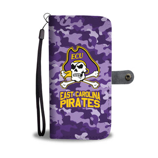 Gorgeous Camo Pattern East Carolina Pirates Wallet Phone Cases