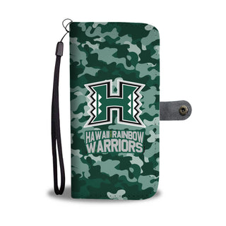 Gorgeous Camo Pattern Hawaii Rainbow Warriors Wallet Phone Cases