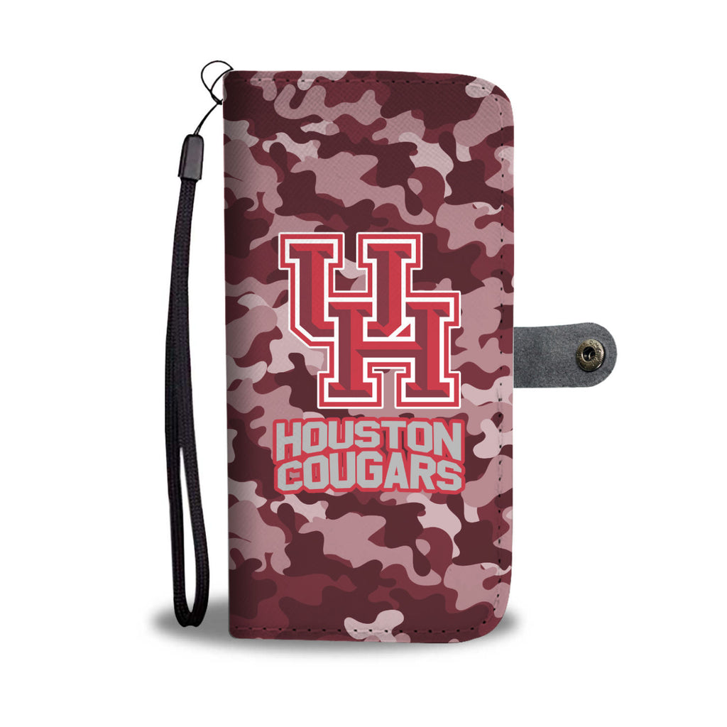 Gorgeous Camo Pattern Houston Cougars Wallet Phone Cases