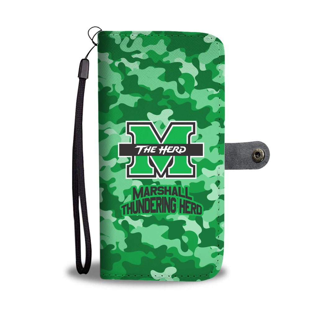 Gorgeous Camo Pattern Marshall Thundering Herd Wallet Phone Cases
