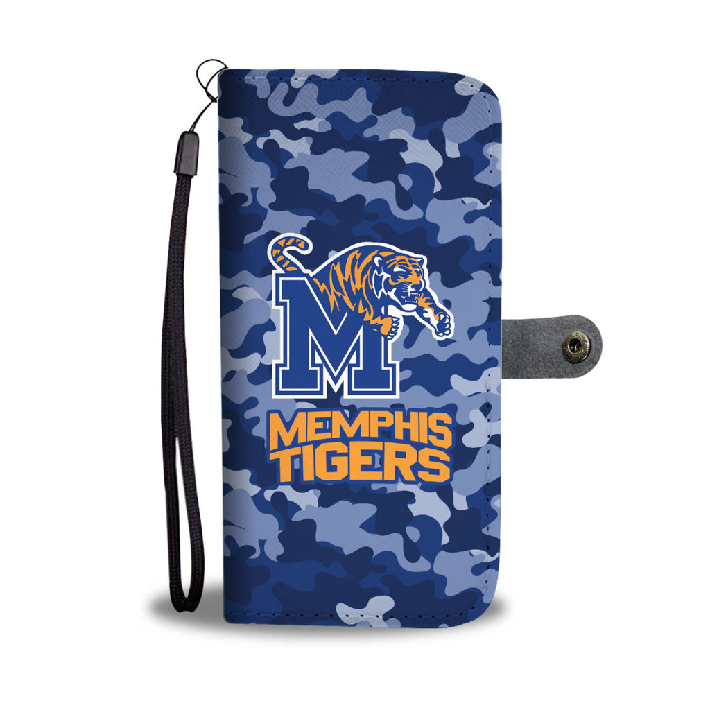 Gorgeous Camo Pattern Memphis Tigers Wallet Phone Cases