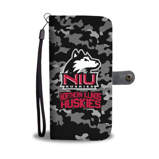 Gorgeous Camo Pattern Northern Illinois Huskies Wallet Phone Cases