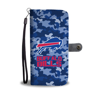 Gorgeous Camo Pattern Buffalo Bills Wallet Phone Cases