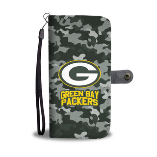 Gorgeous Camo Pattern Green Bay Packers Wallet Phone Cases