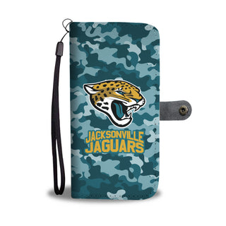 Gorgeous Camo Pattern Jacksonville Jaguars Wallet Phone Cases