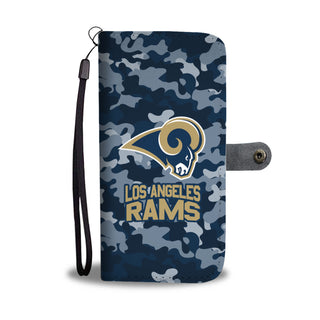 Gorgeous Camo Pattern Los Angeles Rams Wallet Phone Cases