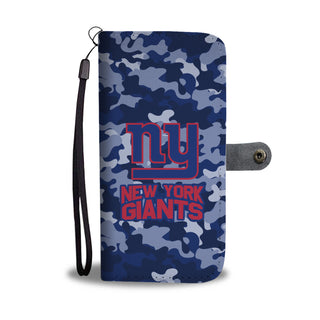 Gorgeous Camo Pattern New York Giants Wallet Phone Cases