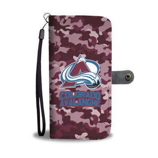 Gorgeous Camo Pattern Colorado Avalanche Wallet Phone Cases