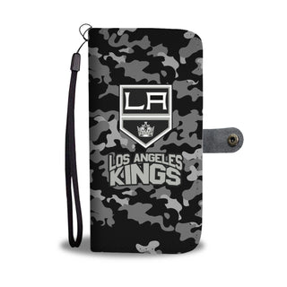 Gorgeous Camo Pattern Los Angeles Kings Wallet Phone Cases
