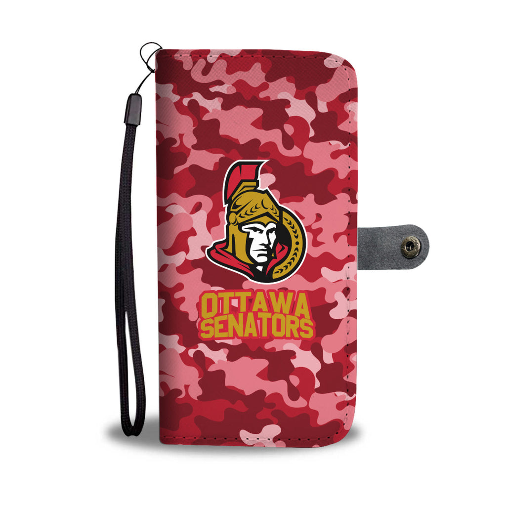 Gorgeous Camo Pattern Ottawa Senators Wallet Phone Cases