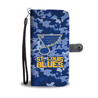 Gorgeous Camo Pattern St. Louis Blues Wallet Phone Cases