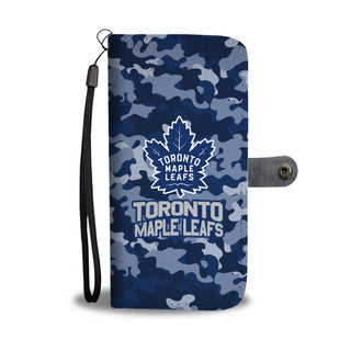 Gorgeous Camo Pattern Toronto Maple Leafs Wallet Phone Cases