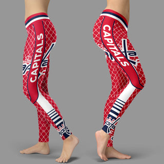 Small Line Circle Stylish Fashion Washington Capitals Leggings