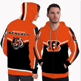 Strong Gorgeous Fitting Cincinnati Bengals Zip Hoodie