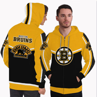 Strong Gorgeous Fitting Boston Bruins Zip Hoodie