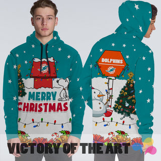 Funny Merry Christmas Miami Dolphins Hoodie 2019