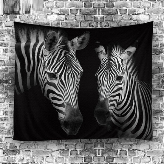 Cool Zebra Horse Towel Yoga Mat