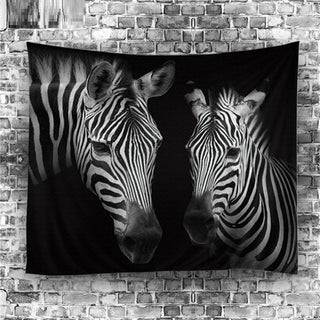 Cool Zebra Horse Towel Yoga Mat
