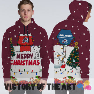 Funny Merry Christmas Colorado Avalanche Hoodie 2019