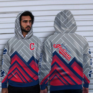 Fashion Cross Line Cleveland Indians Hoodie