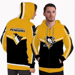Strong Gorgeous Fitting Pittsburgh Penguins Zip Hoodie