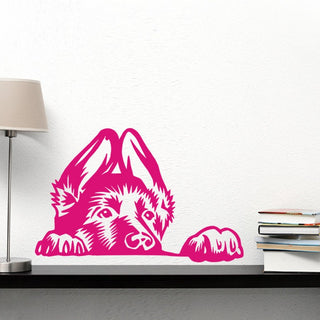 German Shepherd Face Dog Stickers