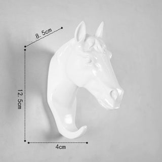 Resin Horse Head Wall Hooks