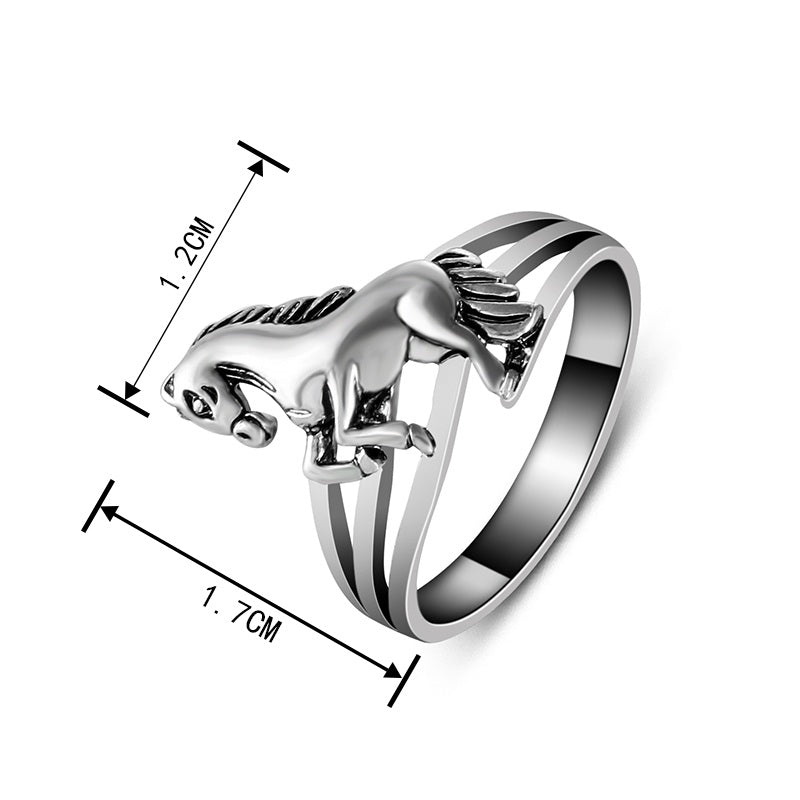 High Quality Horse Rings Retro For Women