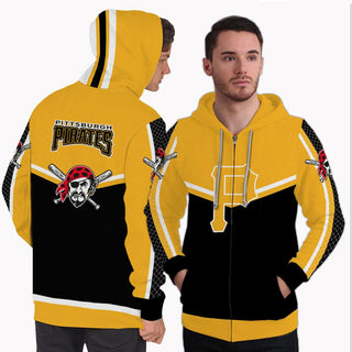 Strong Gorgeous Fitting Pittsburgh Pirates Zip Hoodie