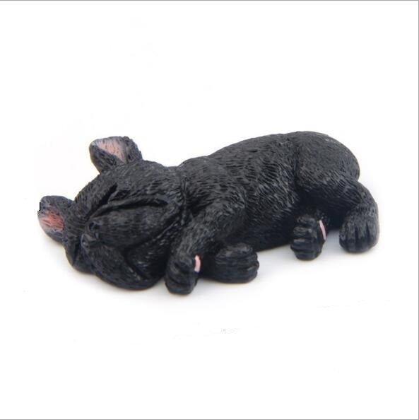 Cute 3D Sleeping Bulldog Stickers