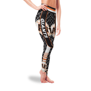 Small Line Circle Stylish Fashion San Francisco Giants Leggings