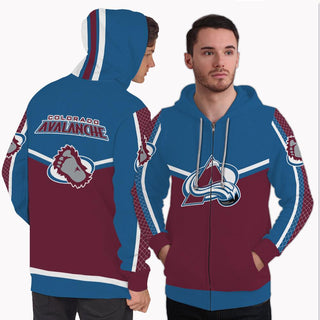 Strong Gorgeous Fitting Colorado Avalanche Zip Hoodie