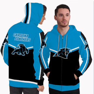 Strong Gorgeous Fitting Carolina Panthers Zip Hoodie