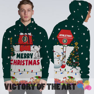 Funny Merry Christmas Oakland Athletics Hoodie 2019