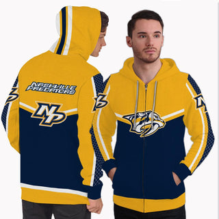 Strong Gorgeous Fitting Nashville Predators Zip Hoodie