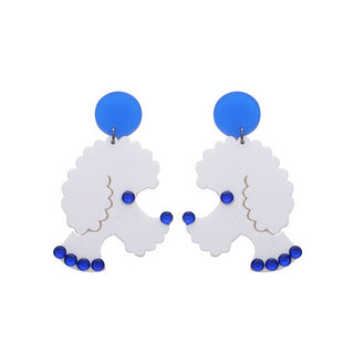 Vintage Poodle Dog Earrings