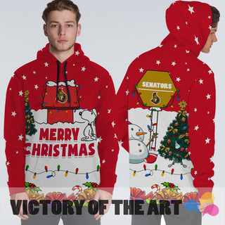 Funny Merry Christmas Ottawa Senators Hoodie 2019