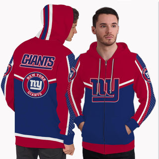 Strong Gorgeous Fitting New York Giants Zip Hoodie