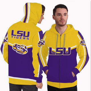 Strong Gorgeous Fitting LSU Tigers Zip Hoodie