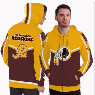 Strong Gorgeous Fitting Washington Redskins Zip Hoodie