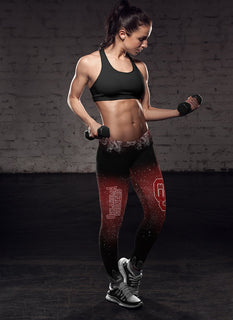 Inspired Cross Logo Oklahoma Sooners Leggings