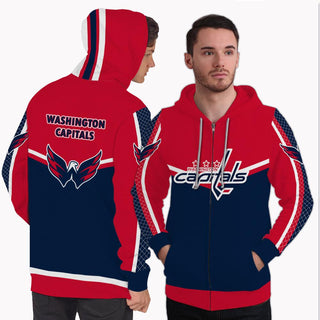 Strong Gorgeous Fitting Washington Capitals Zip Hoodie