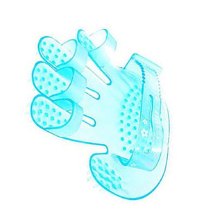 Plastic Dog Grooming Bath Massage Glove Brush Clean Fur Tools