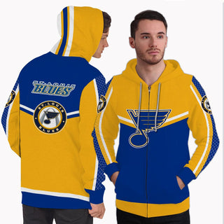 Strong Gorgeous Fitting St. Louis Blues Zip Hoodie