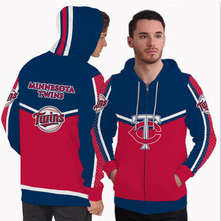 Strong Gorgeous Fitting Minnesota Twins Zip Hoodie