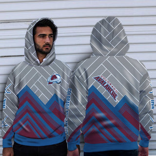 Fashion Cross Line Colorado Avalanche Hoodie